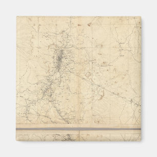 Topografiska Karta i Washoe-gruvregionen Magnet