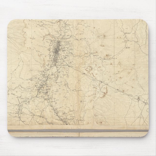 Topografiska Karta i Washoe-gruvregionen Musmatta (Framsidan)