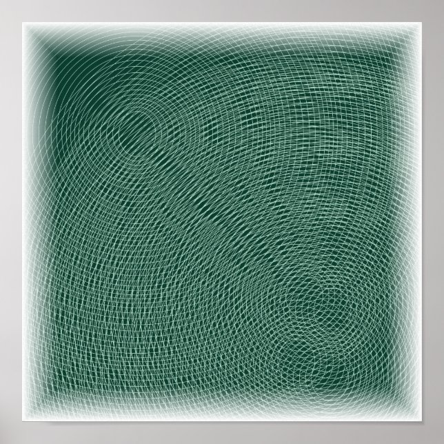 Topografiska konturlinjer - Höjdkarta Konst Poster (Framsidan)