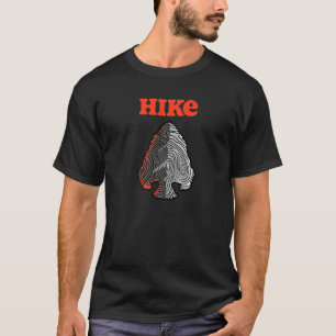 Topografiskt Linjer-pil som döljer grafisk återgån T Shirt