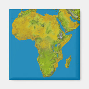 Topographic beskåda av afrika magnet