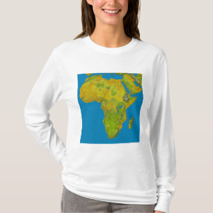 Topographic beskåda av afrika t-shirt