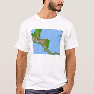 Topographic beskåda av Central America Tröja