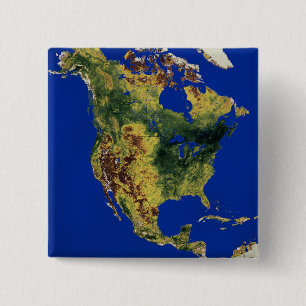 Topographic beskåda av nord och Central America Knapp