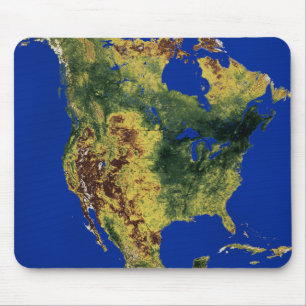 Topographic beskåda av nord och Central America Musmatta