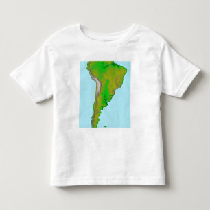 Topographic beskåda av South America T Shirt