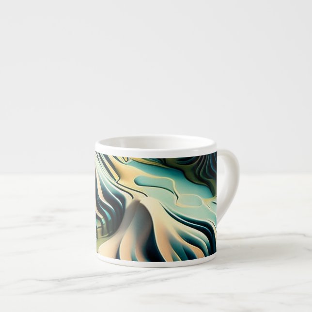 Topographic Currents Espressomugg (Framsida höger)