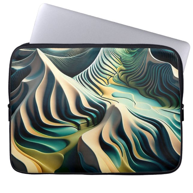 Topographic Currents Laptop Fodral (Framsidan)