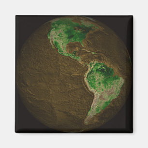 Topographic karta av jord magnet