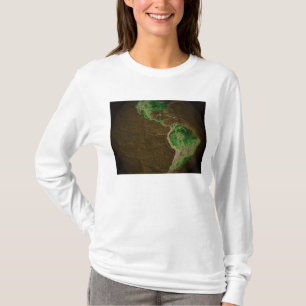 Topographic karta av jord t shirt