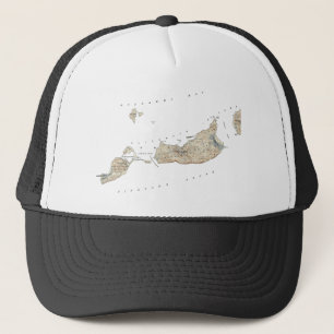 Topographic karta för 40-talCuttyhunk ö Truckerkeps