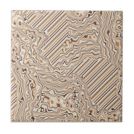Topographic Warm Neutrals Ceramic Tile Kakelplatta