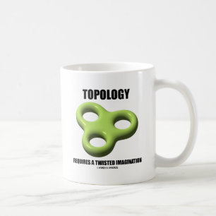 Topologi kräver en vriden fantasi (toroiden) kaffemugg