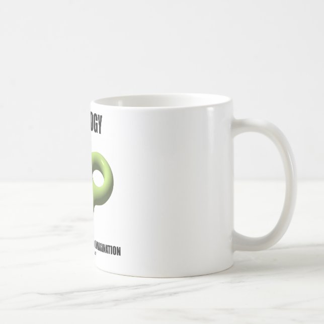 Topologi kräver en vriden fantasi (toroiden) kaffemugg (Höger)