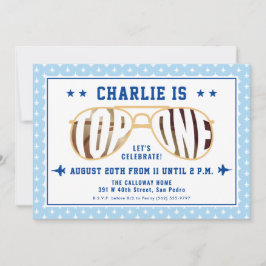 TopOne Fighter Pilot som togs emot första födelsed Inbjudningar