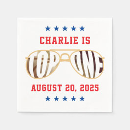 TopOne Fighter Pilot som togs emot första födelsed Pappersservett