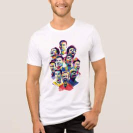 Topp 10 Fotbollslegender WPAP Kollektion T Shirt