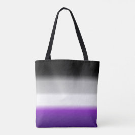 Topp- Asexual lutningprideflagga: Horisontalrand Tygkasse
