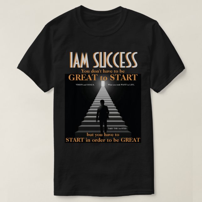 TOPP ATT KOMMA IGÅNG T SHIRT (Design framsida)
