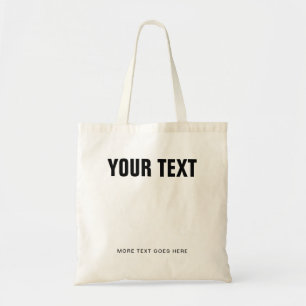 Topp Budget Tote Bag Lägg till textlogotyp här mal Tygkasse
