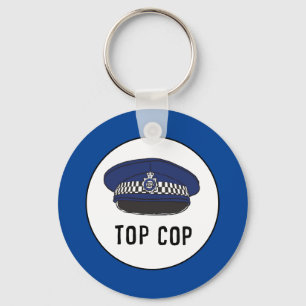 Topp Cop. Polis eller Konstapel. Nyckelring