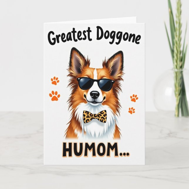 Topp Hund Humom-kort Kort (Framsida)