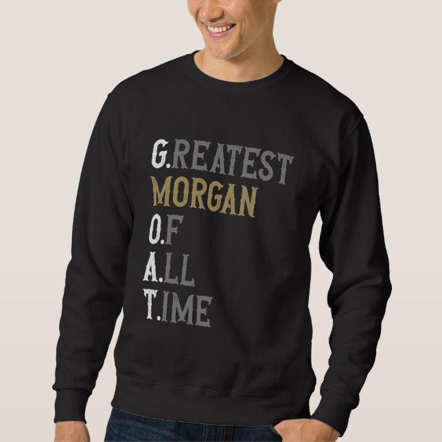 Topp Morgan genom tiderna  GOAT  Morgan Lång Ärmad Tröja (Framsida)