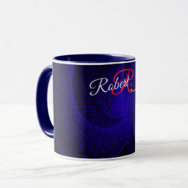 Topp Ned Dubbel Tratt Geometrisk Kaffe Mugg