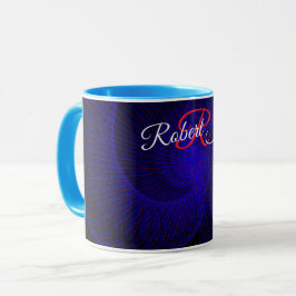 Topp Ned Dubbel Tratt Geometrisk Kaffe Mugg