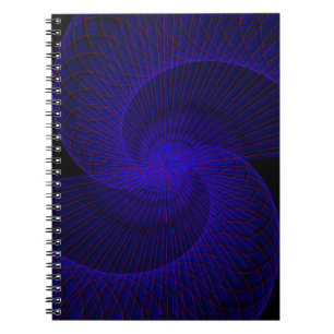 Topp Ned Dubbel Tratt Geometrisk Spiral Anteckning Anteckningsbok