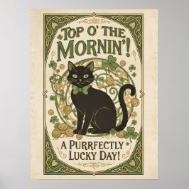 Topp på morgonen! St. Patrick's Day Poster