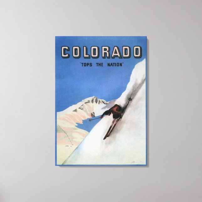 Toppar - Poster i nationen - Hoppa över kampanjer Canvastryck (Framsida)