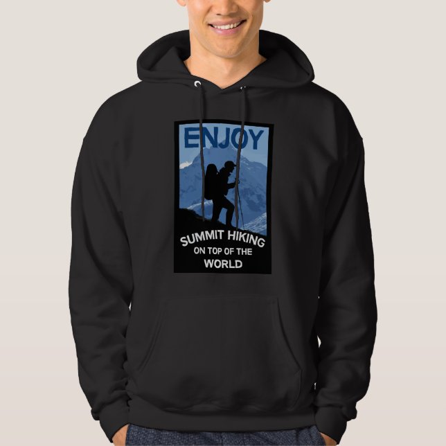 Toppbergen Hiking | Trekking | Mountain Mugg Hoodie (Framsida)