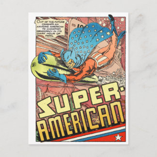 TOPPEN AMERICAN 1940's PULP TECKNADS HERO Vykort