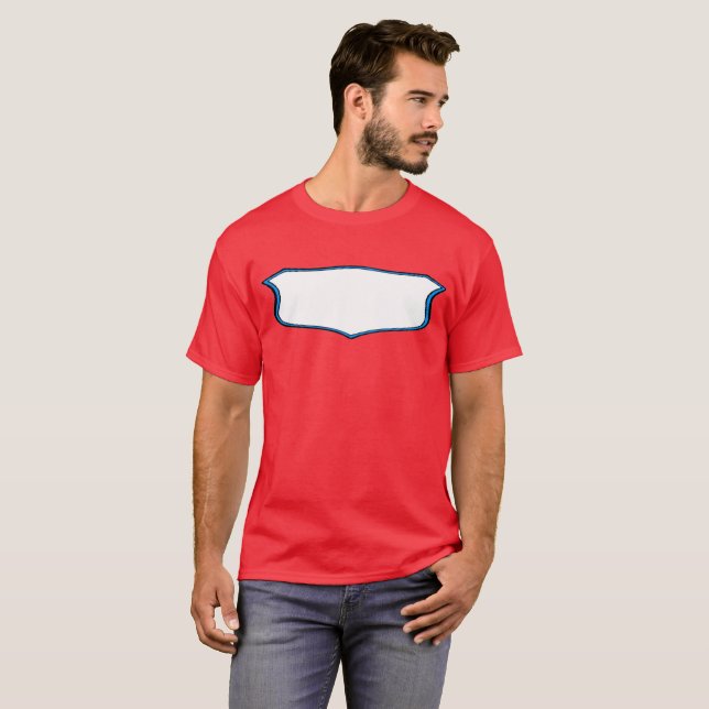 Toppen-amerikansk t-shirt (Hel framsida)