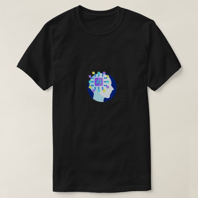 toppen artificiell intelligens t shirt (Design framsida)