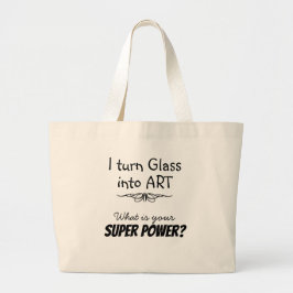 Toppen Artist Stached Glass Canvas Tote Jumbo Tygkasse
