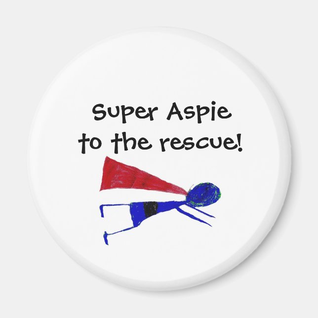 Toppen Aspie Magnet (Framsidan)