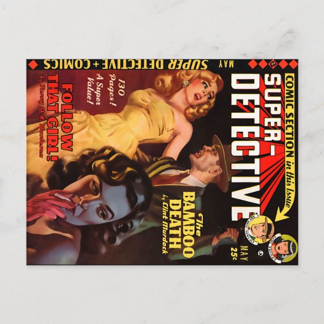 Toppen-assistent nr 2 maj 1950 | Coola Noir Art Vykort (Framsida)