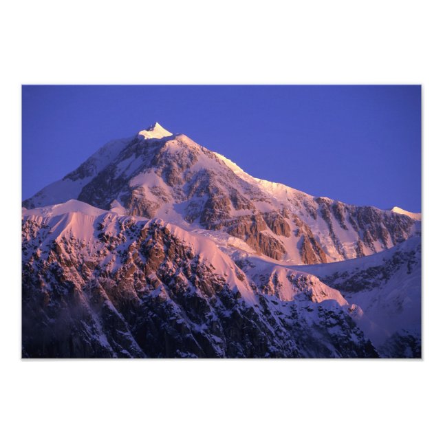 Toppen av Denali Peak Mt. McKinley) vid Fototryck (Framsidan)