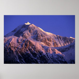 Toppen av Denali Peak Mt. McKinley) vid Poster