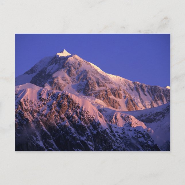 Toppen av Denali Peak Mt. McKinley) vid Vykort (Framsida)
