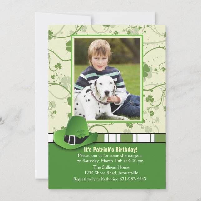 Toppen av morgonfotoinbjudan inbjudningar (Framsida)