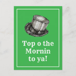 Toppen av Mornin till Ya traditionell irländsk Hej Vykort