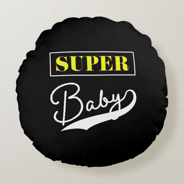 Toppen Baby Rund Kudde (Framsidan)