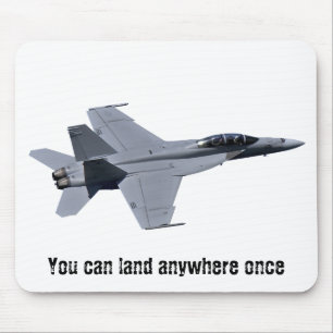 Toppen bålgeting Mousepad för US-marin F-18 Musmatta