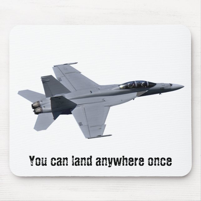 Toppen bålgeting Mousepad för US-marin F-18 Musmatta (Framsidan)
