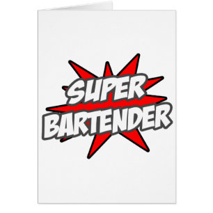 Toppen Bartender Hälsningskort