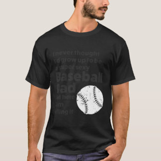 Toppen Baseball Pappa Baseball Pappa T Shirt