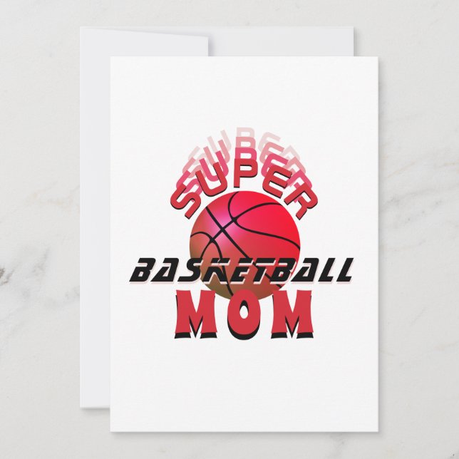 Toppen Basketball Mamma Sporty Mor Mor's Day Meddelande (Framsida)